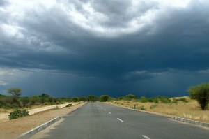 Storm over the Trans-Kalahari Highway